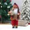 46cm Standing Sitting Santa Claus Figurine Christmas Decor Store Window Display Home Party Decoration