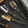 Stainless Steel Leaf Tea Scoops Traditional Measuring Spoon New Japanese Chashaku  Teaware