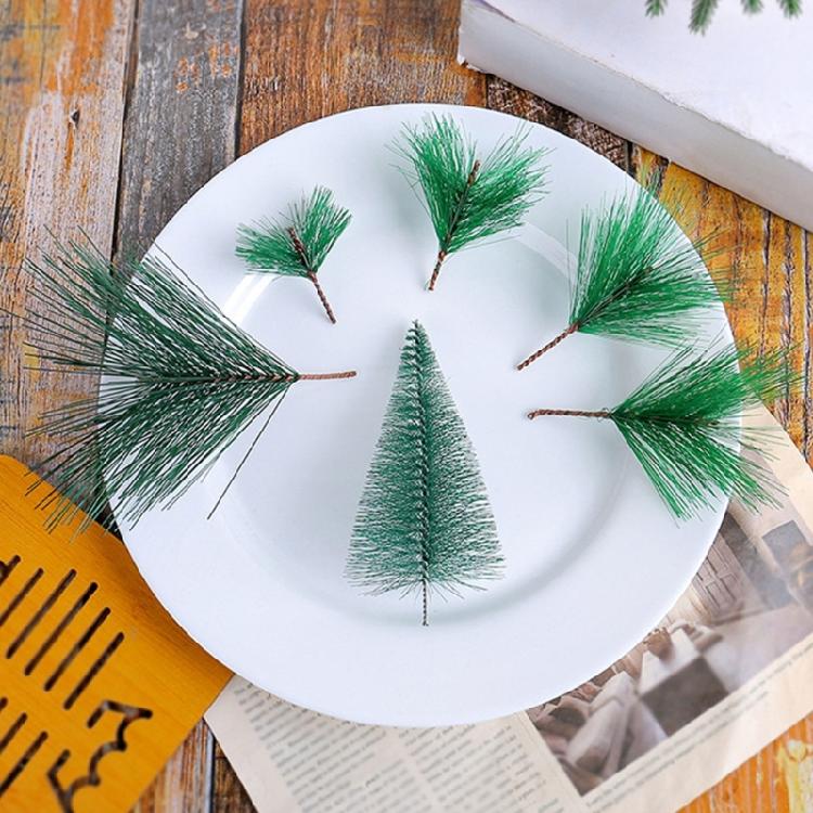 Künstlicher Kiefernnadelzweig Weihnachten Künstliches Grün Kiefernzweig Blatt