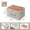 Foldable Outdoor Storage Box with Side Opening