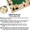 Deluxe Four Sided 10 Numbers Shut The Box Board Game Set Dice Party Club Drinking Games For Adults Families