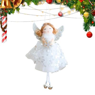 Angel Ornaments With Bells Cute Angel Doll Christmas Tree Ornaments Pendant For Holiday Door Party Celebration Navidad 2025