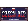 Country Metal Sign License Plate France Russia Tin Sign Car Garage Motorcycle Decoration Spain Poland London Number Plate N39
