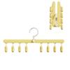 Foldable Sock Dryer Rack with Multiple Clips for Home Use Balcony Hanging Baby Underwear and Socks Organizer Clothes Drying Hanger