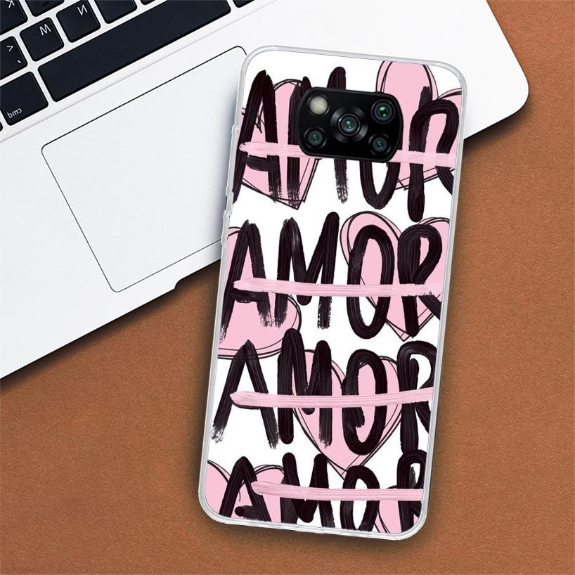 AMOR This Is Love Phone Case For Xiaomi Poco X3 Nfc X4 Gt X5 Pro M5S M4 M3 M2 F5 F4 F3 F2 F1 Mi Note 10 Fundas Shell