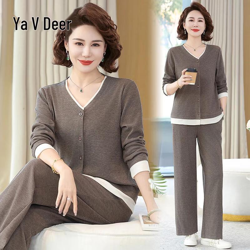

Yalu Women s Plus Size Knitted Two-Piece Set XL