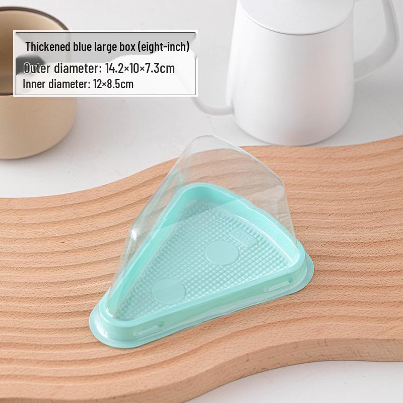 Triangle Cake Box for Mille-Feuille and Mousse Slices - Disposable, 6-Inch & 8-Inch Sizes