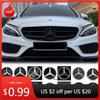 2025 Heißes Autoaufkleber Beleuchtetes Logo Sternabzeichen Auto Frontgrill LED Emblem Licht Für Mercedes Benz A B C E S CLA GLA ML GL W20