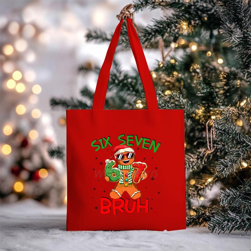 Christmas Handbag Multifunctional Large Capacity Fashion Shoulder Bag Student Canvas Bag