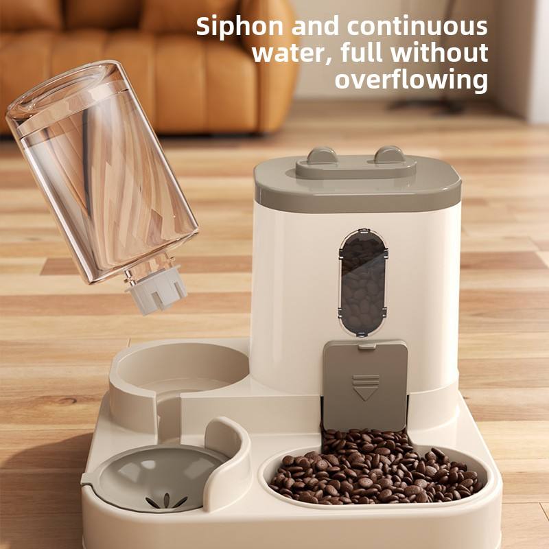 2in 1 Cat Food Dispenser Water and Food Integrated Fully Automatic Cat Food Feeding and Water Dispenser Cute Water Dispenser