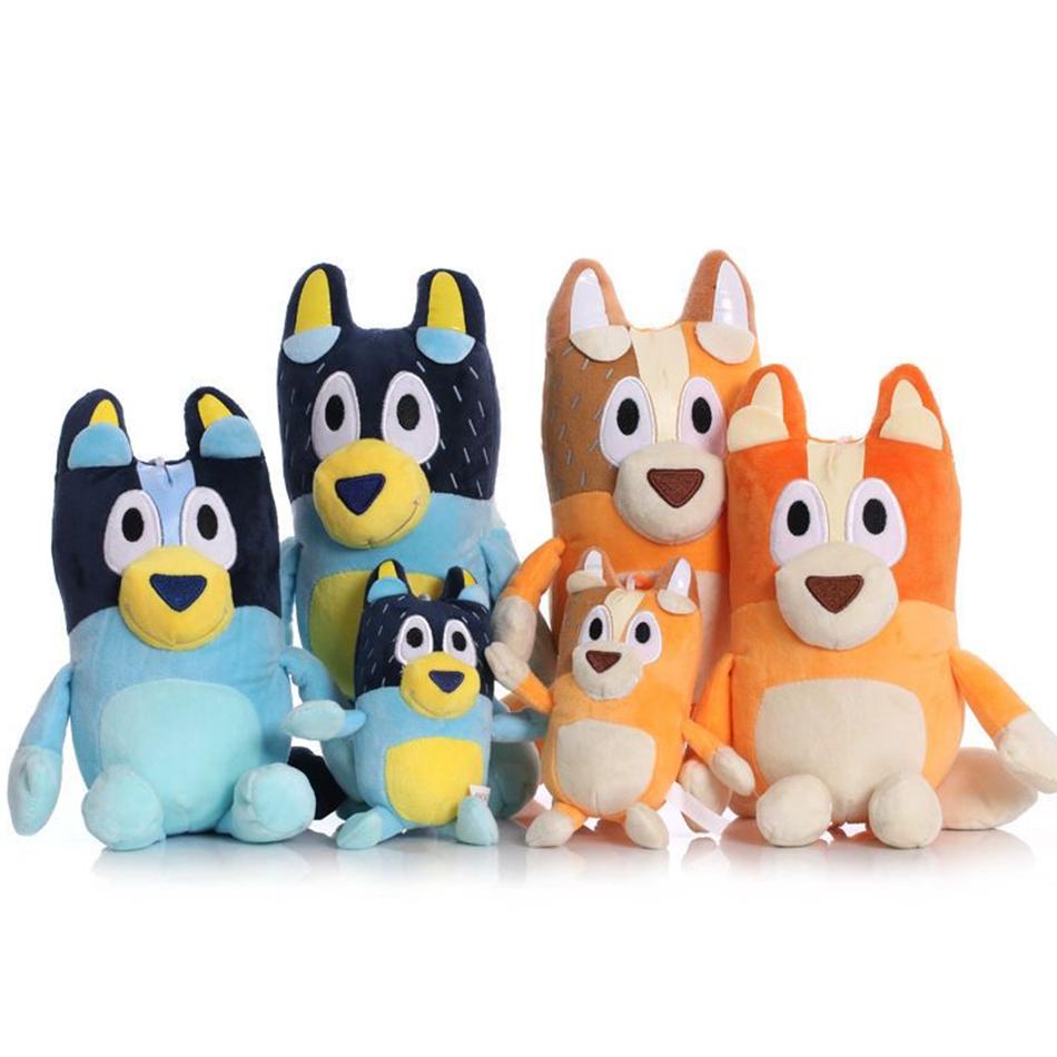 Cute Bluey Bingo Plush Toy Soft Cartoon Dog Doll Kids Festival Gifts Family Plush Toys