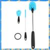 FTS Stainless Steel Water Bottle Cleaning Brush Set,Long Handle Bottle Cleaner Set, Built For Narrow Neck Bottles