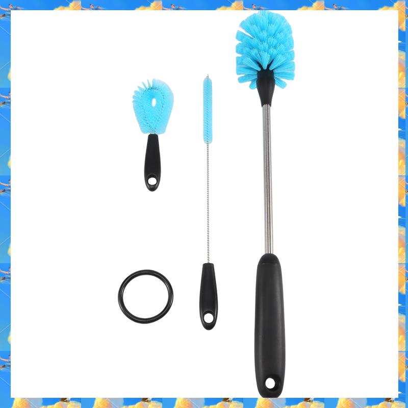 FTS Stainless Steel Water Bottle Cleaning Brush Set,Long Handle Bottle Cleaner Set, Built For Narrow Neck Bottles