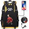 Large Capacity Schoolbag with Shoulder Strap; Student Three-piece Pencil Case Set