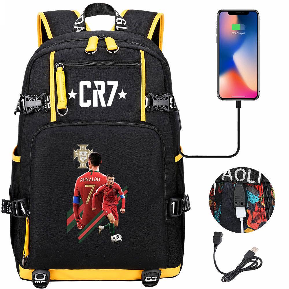 Large Capacity Schoolbag with Shoulder Strap; Student Three-piece Pencil Case Set