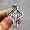Celtic Knot Cross Stainless Steel Men Women Necklaces Pendants Chain Gothic Punk Trendy Amulet Jewelry Creativity Gift Wholesale