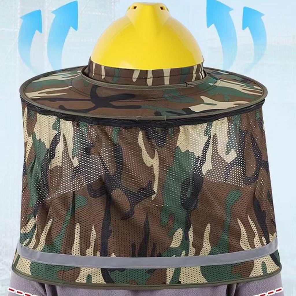 2pcs foldable Hard Hat Sun Shade Full Brim Neck Shield High Visibility Full Brim Mesh Sun Protection Reflective sunshade