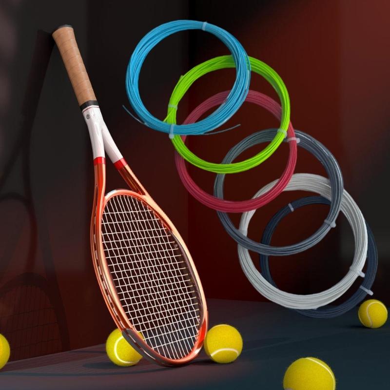 Polyester Tennis Trainning Sport Racket Bat String 1.25mm High Elastic Tennis Racket String for Daily Training