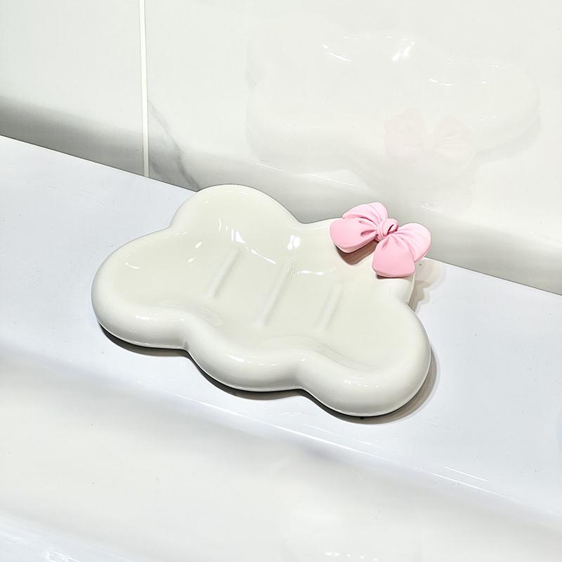 

Керамическое облако мыльница держатель слив портативный домашний ванная комната мыльница поднос аксессуары для ванной комнаты поделки подарок