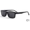 2076 New Large Square Frame Magnetic Clip-On Men's Polarized Sunglasses - Multi-Color Options