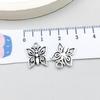 Set di 100 Ciondoli Gatto Farfalla Luna Argento Antico per Braccialetti e Collane Fai da Te