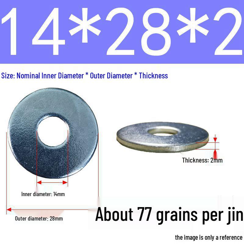 Galvanized Oversized Metal Washers M3-M60