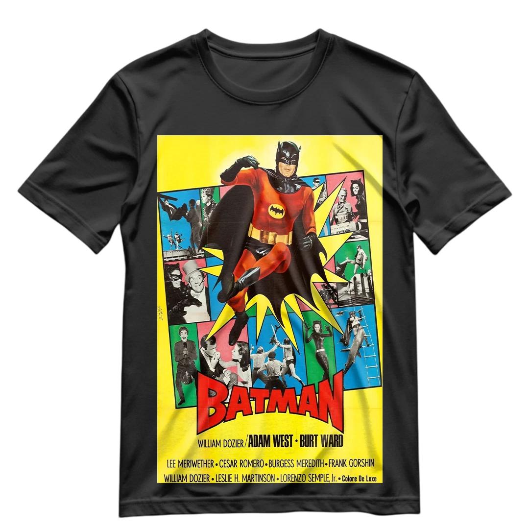 Batman T Shirt Vintage Retro Batman 1966 Movie Poster Shirt S-XXXL 2XL