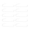10pcs Curved Beading Needles Stainless Steel DIY Bead Spinner Needles Curved with Curved Handle Big