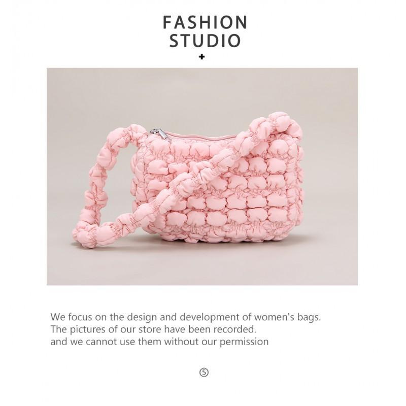 Fashionable High-texture Cloud Bag Women's 2025 New Casual One-shoulder Underarm Niche Design All-match Pleated