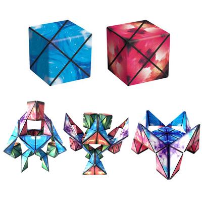 3D ManyetikMa-gic Çocuk Yapboz Değiştirilebilir Eğlenceli Yetişkin Rubix Zeka Oyunu Klasik
