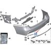 BMW 3 & 4 Series F80/F82/F83 Rear Bumper Trim (Part Numbers: 51128056585, 51128056586)
