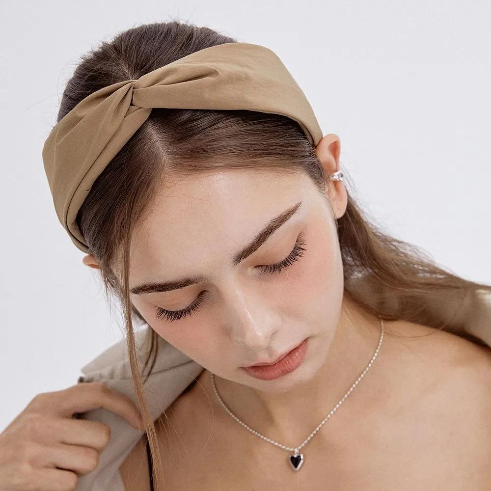 Wide Knot Hairband HB2204 brown
