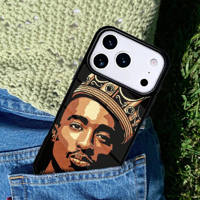 Tupac 2pac Shakur soft Phone Case For iPhone 17 AIR 16 Pro Max 15 14 Pro 11 12 13 Shockproof Silicone Cover