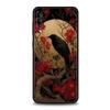 Black Raven Phone Case for Samsung Galaxy A56 A36 A26 A16 A34 A24 A42 A22 A20 A12 A40 A30 A10 5G Soft TPU Cover Shell Fundas Bag