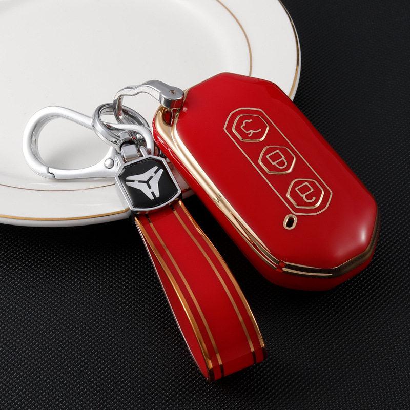 Fashionable Gold Edge TPU Key Cover for 2020 Wuling Ka Jie