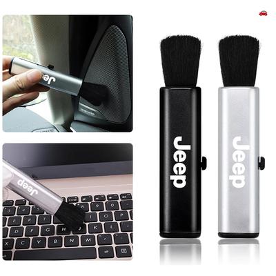 For Renegade Wrangler Gladiator Grand Cherokee Compass Patriot Car Cleaning Soft Brush Dust Sweep Drying Cloth Keychain