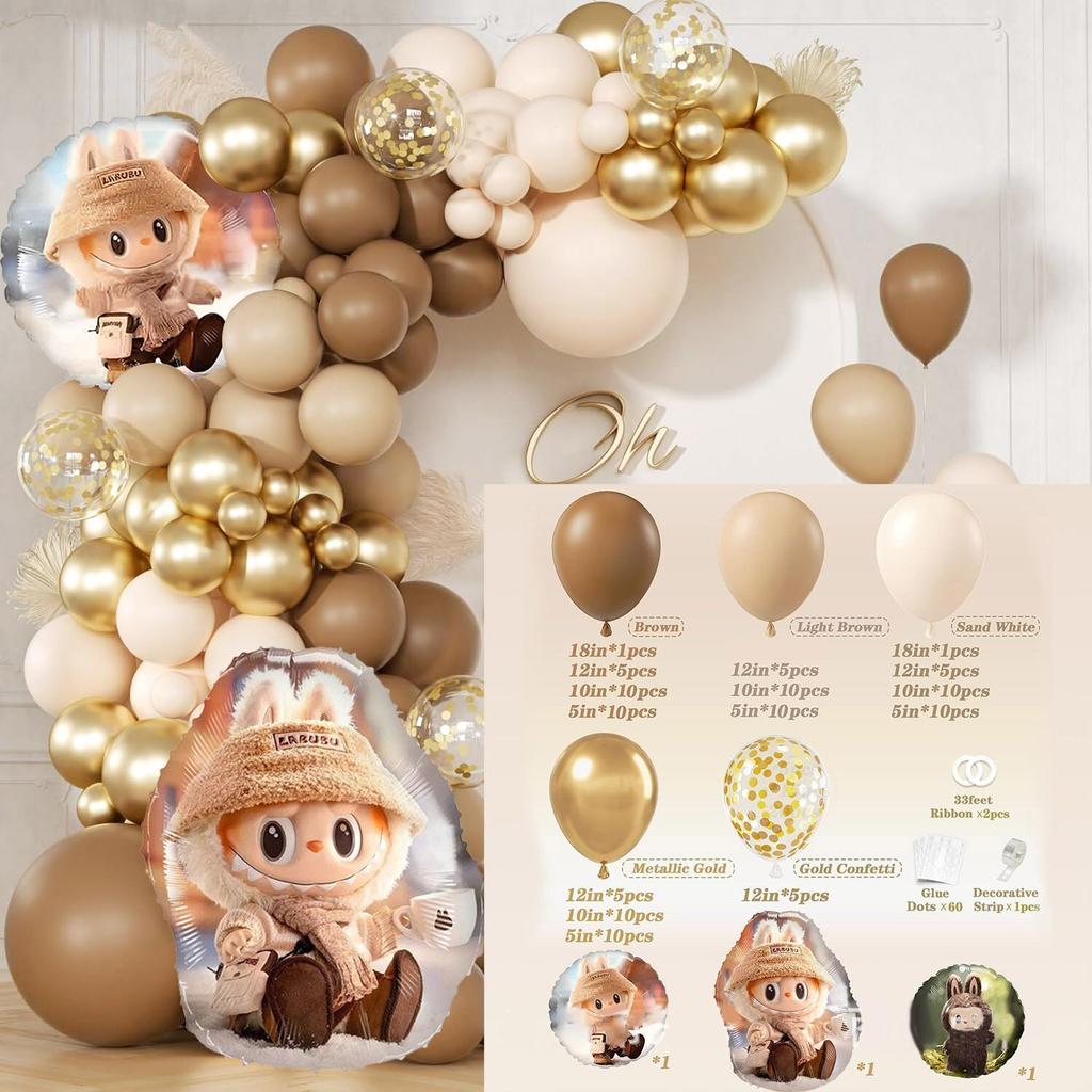 Themed Birthday Balloon Set for Children's Birthday Party Decoration, Cute Balloon Set