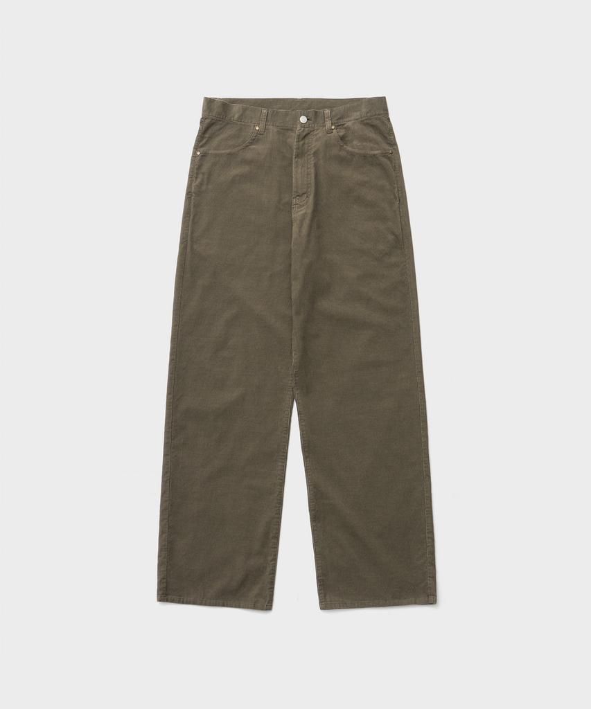 ANOTHER OFFICE Kurt Light Corduroy Pants (Olive Gray)