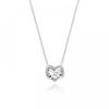 Pandora 392666c01 Moment Sparkling Infinity Heart Silver Necklace