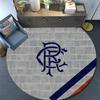 Rangers FC Round Area Rug,Carpet Rug for Living Room Bedroom Sofa Playroom Decor,Non-slip Floor Mat