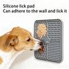 Dog Lick Mat, Pet Slow Feeder Mat with Suction Cups, Four Textured Zones, Silicone Pet Lick Mat for Dogs And Cats, Prevent Choking