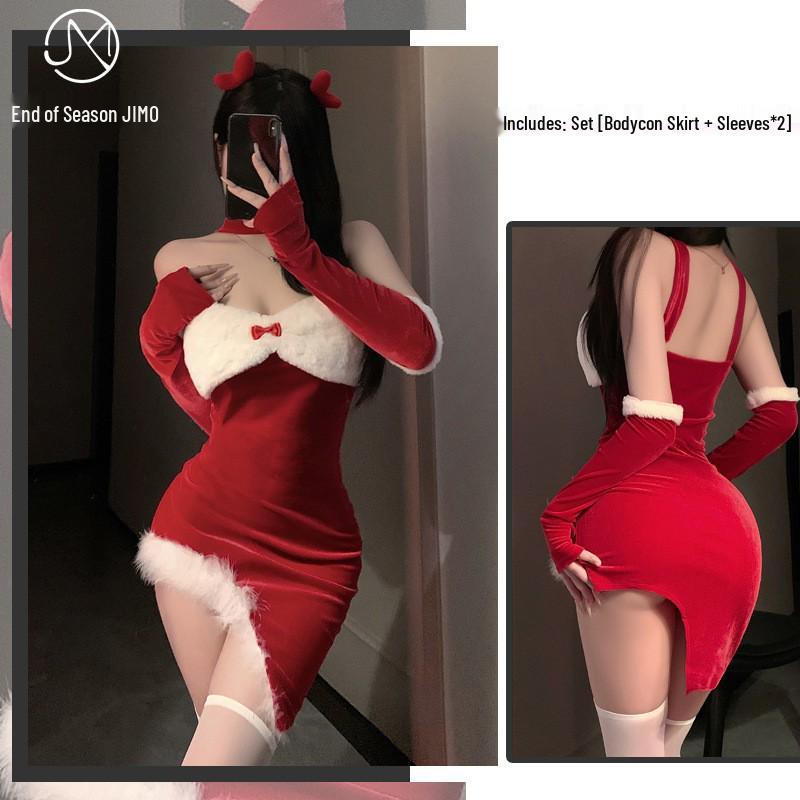 Velvet Bunny Girl Role Play Lingerie for Year-End & New Year's Eve.