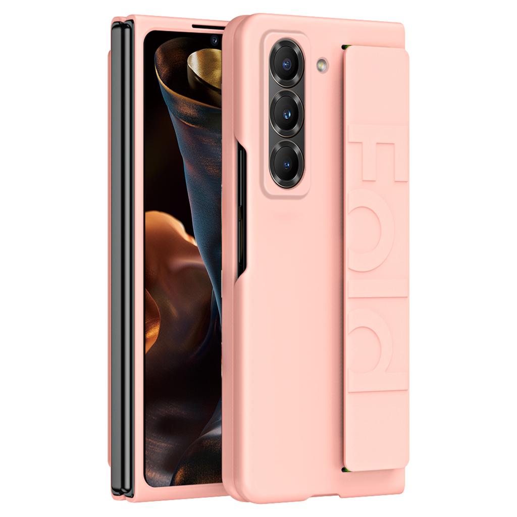 Etui na telefon z opaską na nadgarstek dla Samsunga Galaxy Z Fold Special/Z Fold 6 Slim/W25 Gumowane Twarde PC Etui na telefon komórkowy