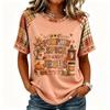 Women's Raglan Sleeve Neck Letter Print Short Sleeve T-Shirt for Casual Daily Wear