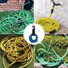 Metal Garden Hose Holder for Car Wash L-Shaped Hook Wall Mount Hanger Expandable Pipe Accessory