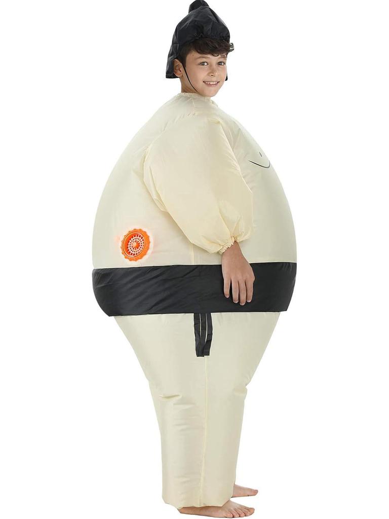 Inflatable Sumo Wrestler Costume Set for Adults & Kids - Cartoon Mascot for Halloween