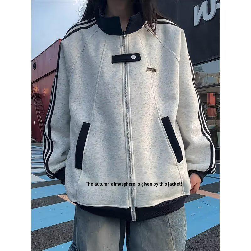 2025 Trendy Unisex Youth Long-Sleeve Jacket: Stylish Spring & Autumn Fashion Outerwear for Teens