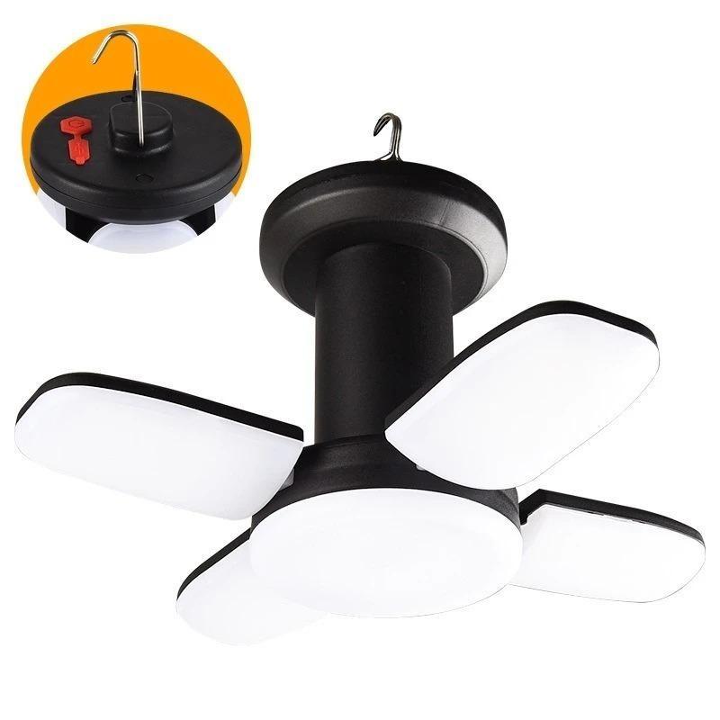 4500mAh  High Power Solar LED Camping Lantern Rechargeable Emergency Power Bank Foldable 6 Light Modes for Camping Fishing