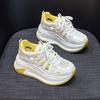 Summer New Hollow Casual Mesh Shoes Thick-soled Women's Breathable Thin Sports Shoes Trendy Shoes
