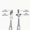 Dental Kieferorthopädische Ästhetische Zähne Krone Proportional Gauge Zahnarzt Implantat Mess Lineal Messschieber Edelstahl